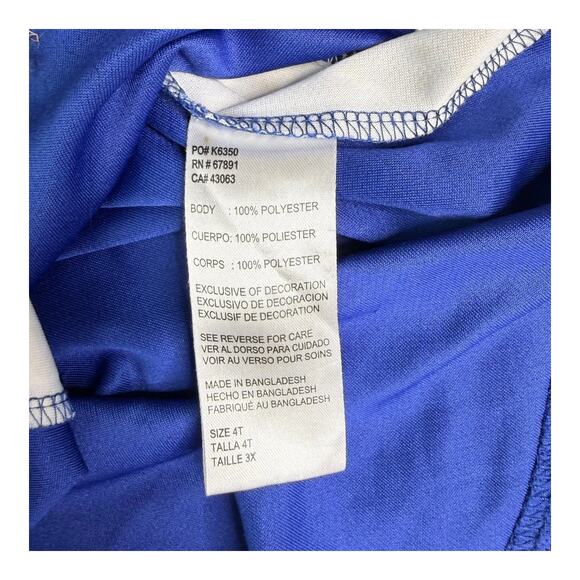 Genuine Merchandise Cubs Boys Baseball Jersey 4T Chicago Sports Shirt Red Blue - Picture 6 of 10